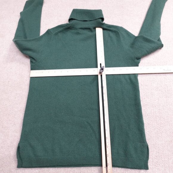 J.Crew Womens Sweater XS Green Solid Turtleneck Everyday Cashmere J6600 - Picture 5 of 9